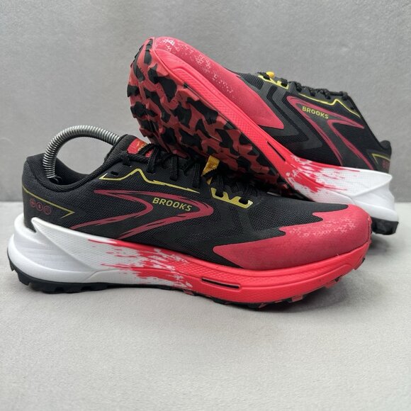 Womens Size 10 (B) Brooks Catamount 3 Shoes Black / Diva Pink Trail Running - Picture 5 of 8